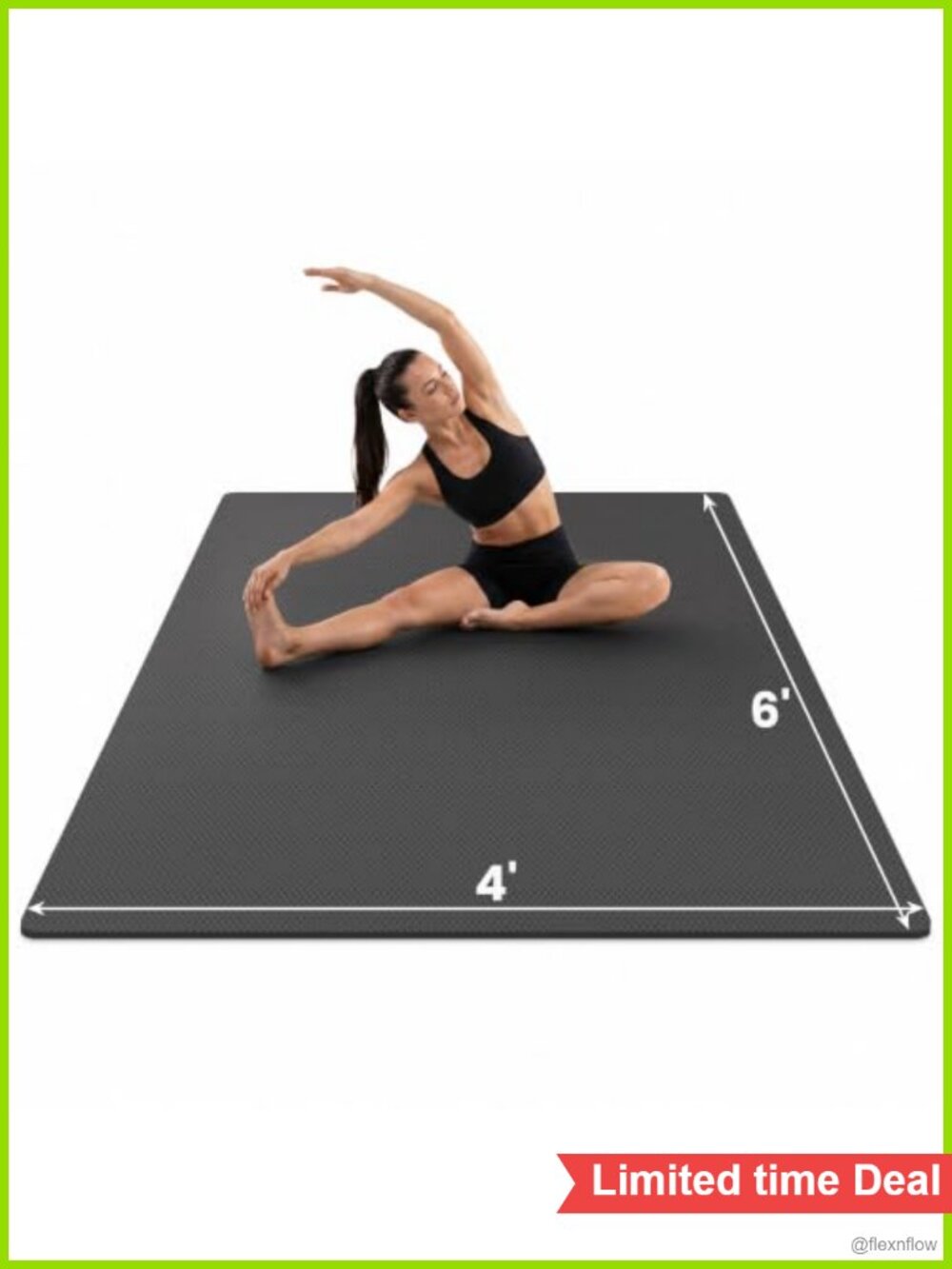 Large TPE Yoga Mat Non Slip Thick Workout Pilates Exercise Mat